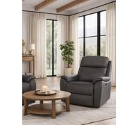 Aspire Kingsmere Leather Power Recliner Chair - Charcoal