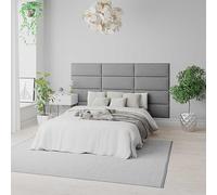 Aspire Linen Wall Mounted Upholstered Panels Grey