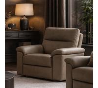 Aspire Toronto Leather Rise and Recline Chair - Mushroom