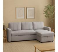 Aspire Nexis Right Hand Chaise Storage Sofa Bed - Grey