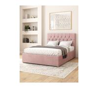 Olivier Electric Adjustable Bed Upholstered in Plush Velvet Fabric with Pocket Sprung Mattress UK Made Aspire Light Pink Super King