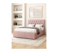Aspire Furniture Aspire Olivier Electric Adjustable Bed Upholstered With Pocket Sprung Mattress UK Made, Plush Blush, Size Superking, Pink