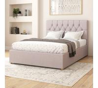 Olivier Electric Adjustable Bed Upholstered in Eire Linen Fabric with Pocket Sprung Mattress UK Made Aspire Grey Single