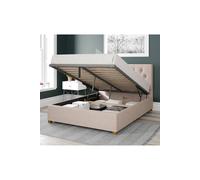 Aspire Olivier Twill Double Ottoman Bedframe - Natural
