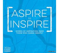 Aspire to Inspire 2026 12 X 12 Wall Calendar