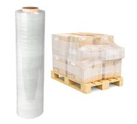 ASPIRE UK 1 Pack Pallet Wrap - Shrink Wrap - Stretch Wrap 400mm x 250m Heavy Duty Clear Packaging Roll - Waterproof Wrapping Roll for Industrial & Warehouse Uses- Moving, Packing, Shipping