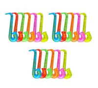 ASPIRE UK 12 Pack Inflatable Saxophone for Kids Adults | Easy to Carry | Blow Up Musical Instrument | Party Decoration and Festival | Attractive Colour and Designs for Kids