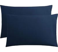 ASPIRE UK 2 Blue Super Soft Cotton Pillow cases 50x80 cm with Envelope Closure - Cozy, Breathable Bed Pillow Covers for Ultimate Comfort