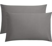ASPIRE UK 2 Gray Super Soft Cotton Pillow cases 50x80 cm with Envelope Closure - Cozy, Breathable Bed Pillow Covers for Ultimate Comfort