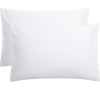 ASPIRE UK 2 White Super Soft Cotton Pillow cases 50x80 cm with Envelope Closure - Cozy, Breathable Bed Pillow Covers for Ultimate Comfort
