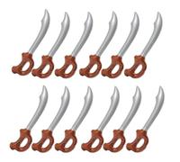 ASPIRE UK Pack of 12 Inflatable Pirate Sword Toy for Kids, Lightweight Blow Up Cutlass for Fancy Dress, Pirate Parties, Halloween Costumes, Role Play Games, Themed Events & Party Bag Fillers