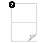 ASPIRE UK Self-Adhesive Address Labels - 200 Sheets (2 Label Per A4 Sheet 400 Total Labels) | Inject & Laser Printer Compatible | White Mailing & Shipping Stickers