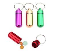 Aspirin 81mg Low, Pill Box Case with Keychain 2 Vitamedic Outdoor Medicine Holder 9pcs Waterproof Mini Aluminum
