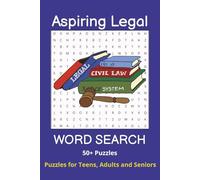 Aspiring Legal: Word Search Book with Easy to Read Print about Legal Terms, Lawyer language, Financial Terms and more | 6X9 inches, 110 pages | 50+ ... Holidays, Stocking Stuffers, and Free Times.