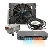 Aspligo Electric Air Conditioner 12v 10000btu Under Dash air conditioning Kit 12 volt universal car ac system Fit for Van Auto RV Truck Motorhome Boat Bus off-road vehicle Heat and Cool