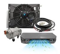 Aspligo Electric Air Conditioner 12v Under Dash air conditioning Kit 12 volt universal car ac system Fit for Van Auto RV Truck Motorhome Boat Bus (Only Cooling)