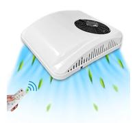 Aspligo Rooftop RV Air Conditioner 12V Electric Parking DC Air Conditioner 12 volt ac Unit 8800BTU Fit for Truck Motorhome Trailer, Electric Scroll Compressor Fuel Saving Only Cooling