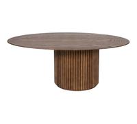 Asplund - Palais Ovale Coffee Table, Dark stained Ash - Teak Stained Ash
