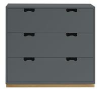 Asplund - Snow A3 Chest Of Drawers, Storm Grey - Storm Grey