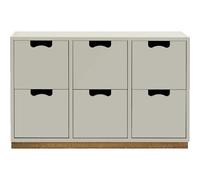Asplund - Snow B2 Chest Of Drawers, Light Grey - Light Grey