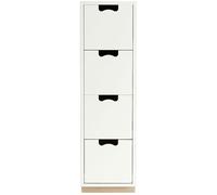 Asplund - Snow Drawer J4 White (Standard: Oak base) - White