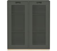 Asplund - Snow E Display Cabinet 42 cm, Green Khaki - Green Khaki