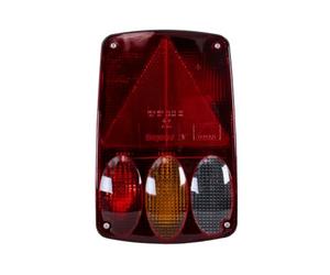 Aspöck Earpoint IV Rear Light Left 12V Bulb 5 Pin Bayonet Connector 153.5mm Wide 236mm High 62mm Deep IP64 for Trailer Truck and Agricultural Equipment Tail Light Lighting