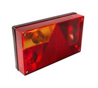 Aspöck Multipoint 1 Car Trailer Rear Light Tail Light 24-5000-007 Left | E9 approved 12 V rear light with triangular reflector for trailers, caravans and trucks. Simple 5 pin bayonet connection.