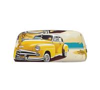 ASPOIJHN Island of Cuba Versatile Leather Pencil Case Stylish Storage Pouch for School Office Stationery Cosmetic Bag Coins Organizer