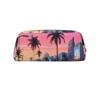 ASPOIJHN The Old Hollywood Versatile Leather Pencil Case Stylish Storage Pouch for School Office Stationery Cosmetic Bag Coins Organizer