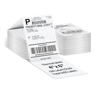 ASprink 4”x 6” Thermal Labels, Fanfold Shipping Address Postage Labels Compatible with Etsy, Shopify, Ebay, Amazon, Royal Mail, FedEx, UPS (2 Stacks, 500 Pcs per Stack)