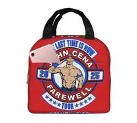 AsqLdQM John Boxer Cena Lunch Bag Lunch Box Cooler Bag Portable Thermal Lunch Tote 8.5 L X 5 W X 8 H inches for School Work Camping Travel