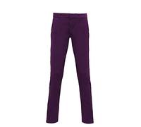 Asquith & Fox Chino Classic for Women Simple Stylish Trousers - Purple - Large