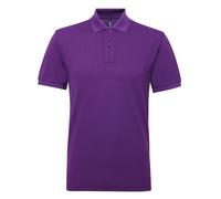Asquith & Fox Men’s polycotton blend polo - Classic fit, 2-button placket