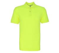 Asquith & Fox Men's Asquith and Fox Men's Polo Short Sleeve Polo Shirt, Yellow (Neon Yellow 000), Large (Manufacturer Size:Large)