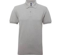 Asquith & Fox Men's Asquith and Fox Polyester Cotton Polo {AQ015} - True Grey Heather - Small