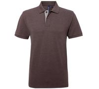 Asquith & Fox Men's Classic Fit Contrast Polo Shirt in Mid Grey | Size: Medium Asquith & Fox Mid Grey M