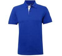 Asquith & Fox Men's Classic Fit Contrast Polo Shirt in Royal | Size: 2XL Asquith & Fox Royal 2XL