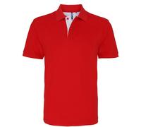 Asquith & Fox Mens Classic Fit Contrast Polo Shirt RW4810