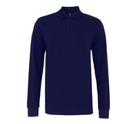 Asquith & Fox Mens Classic Fit Long Sleeved Polo Shirt (Navy) - Size 2XL