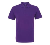 Asquith & Fox Mens Organic Classic Fit Polo Shirt (Purple) - Size 3XL