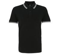 Asquith & Fox Mens Classic Fit Trendy Summer Short Sleeve Tipped Polo T Shirt