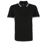 Asquith & Fox Men's classic fit tipped polo - Classic fit polo, short sleeves