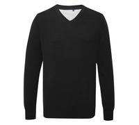 Asquith & Fox Men's Cotton Blend V-Neck Sweater Ribbed Tuck Stitch