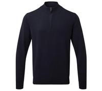 Asquith & Fox Men's Cotton Blend Â¼ Zip Sweater Modern Layering Size S to 3XL