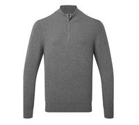 Asquith & Fox Men's Cotton Blend Zip Sweatshirt in Charcoal | Size: Medium Asquith & Fox Charcoal M