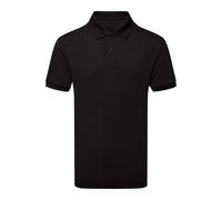 Asquith & Fox Mens Glacier Tech Polo Shirt (Black) - Size 4XL