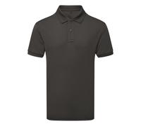 Asquith & Fox Men's Glacier Tech Polo Shirt in Charcoal | Size: 2XL Asquith & Fox Charcoal 2XL