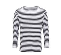 Asquith & Fox Men's Marinière coastal long sleeve tee - Classic fit, Crew neck
