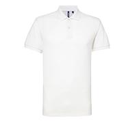 Asquith & Fox Men's Men’s Poly/Cotton Blend Polo Regular Fit Short Sleeve Polo Shirt, White (White 000), XX-Large (Manufacturer Size:2XL)